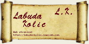 Labuda Kolić vizit kartica